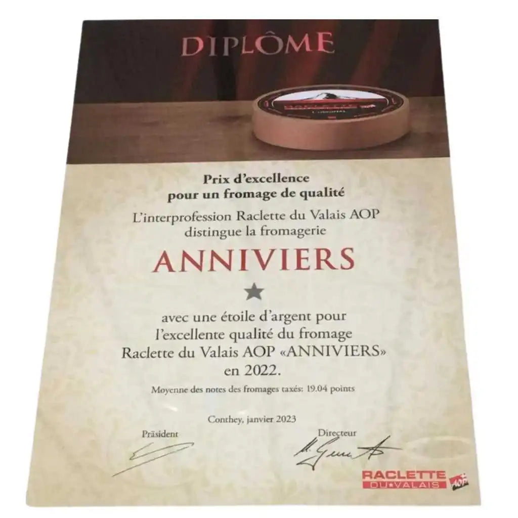 Fromage à raclette d'Anniviers