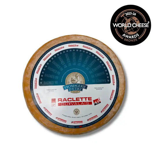 Fromage à raclette Etiez Bagnes 98 Misterraclette