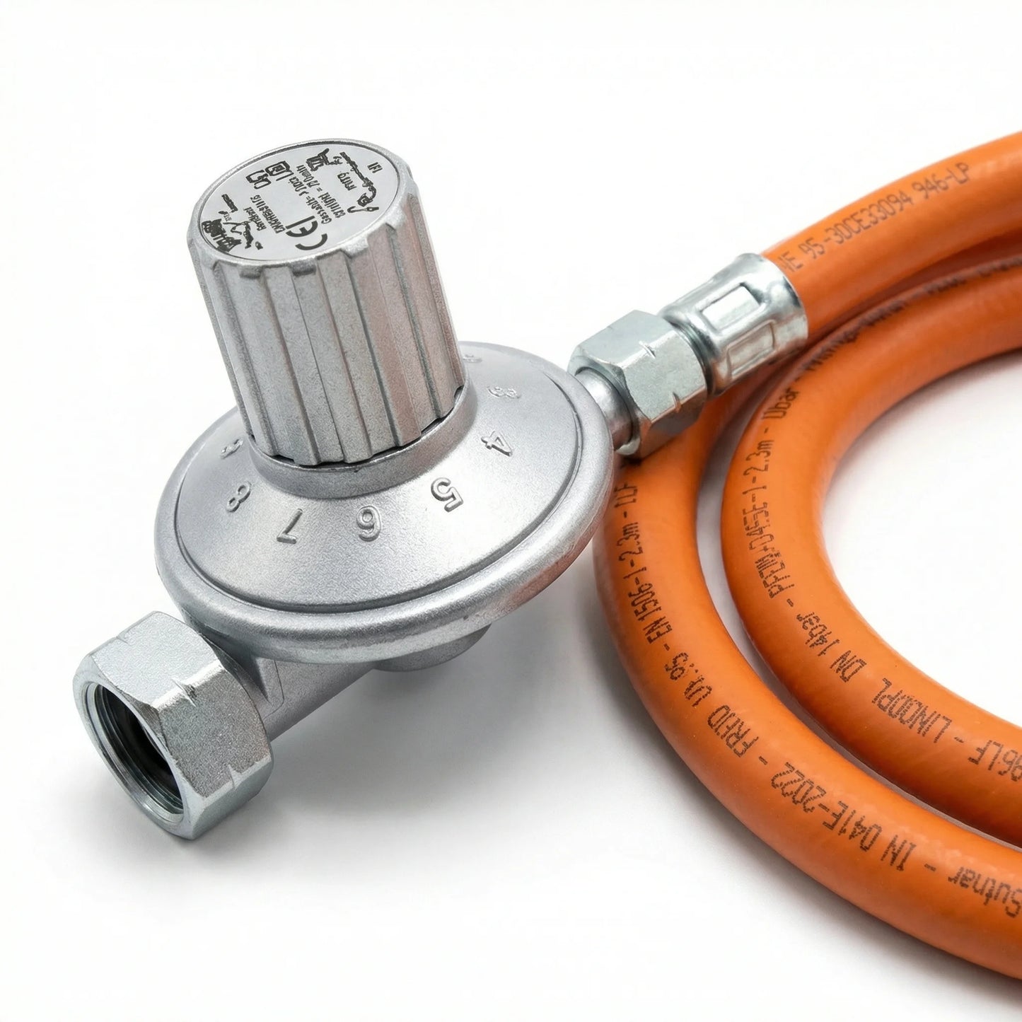 Gasschlauch mit variablem Druckminderer für TTM raclogaz