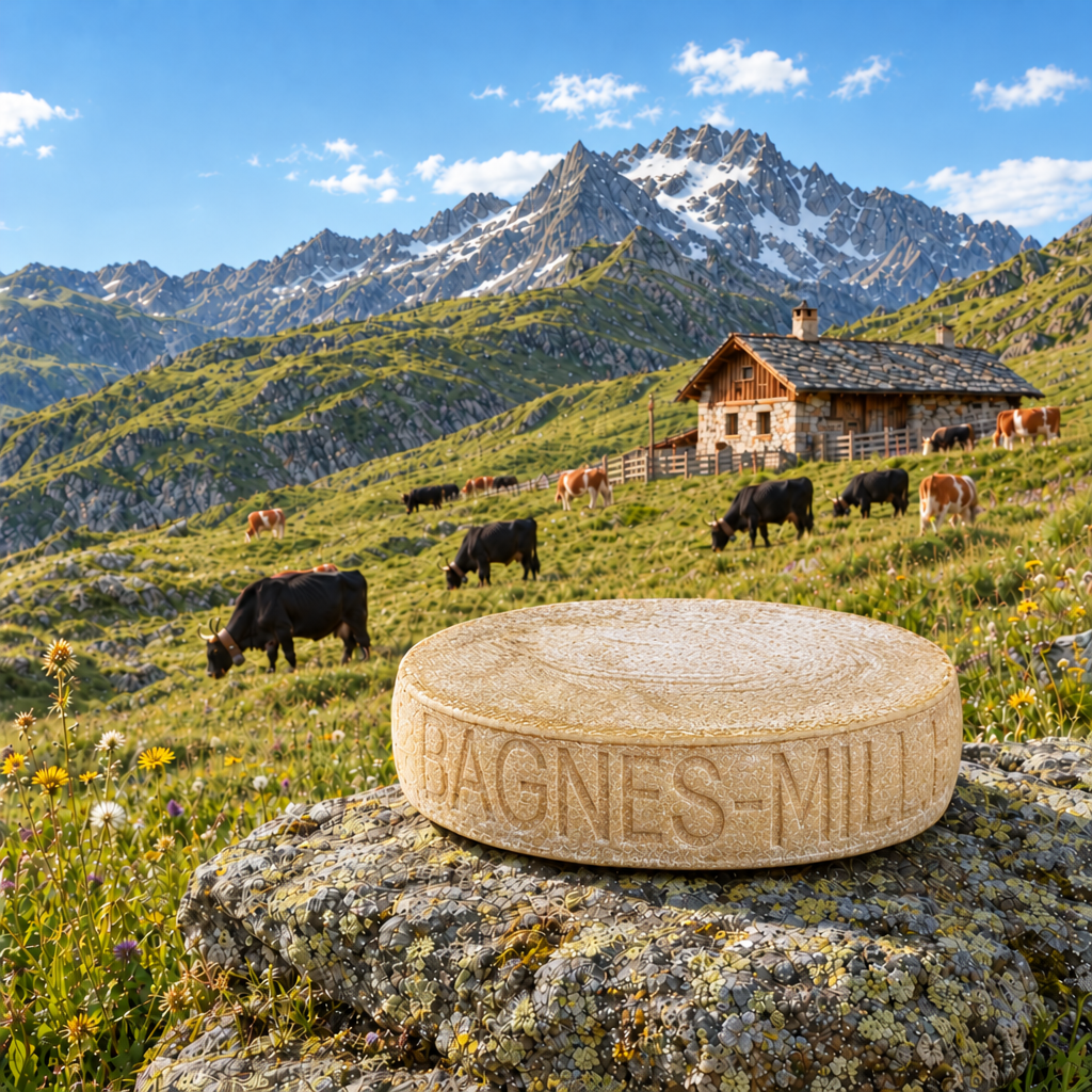 Fromage à raclette d'alpage de Mille sur les hauts de Bagnes, Valais
