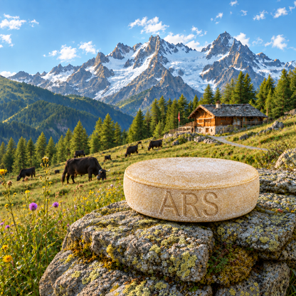 Fromage à raclette d'alpage des Ars dans le Val Ferret, La Fouly