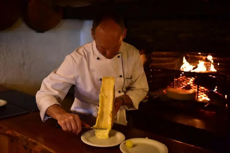 Raclette hotel Moiry Grimentz